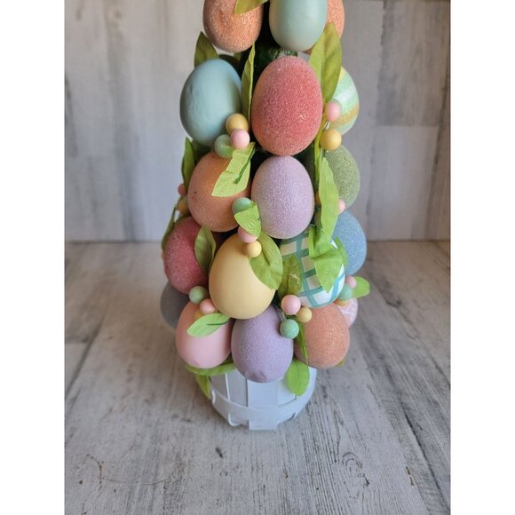 Topiary unique Easter tree egg table top spring home decor figure - Picture 6 of 10